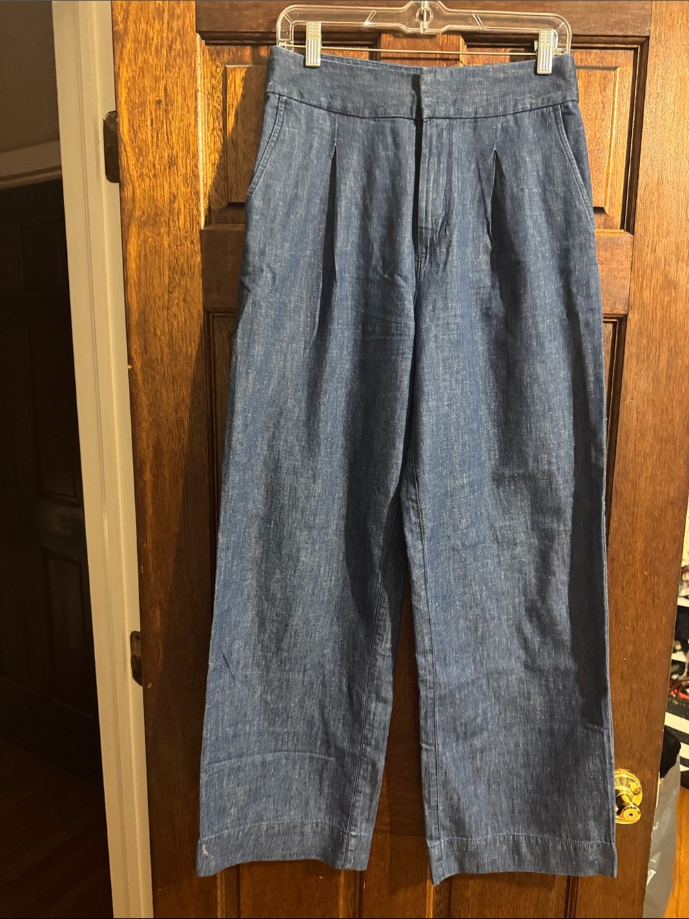 GAP Men's Dark Blue Relaxed Wide-Leg Jeans